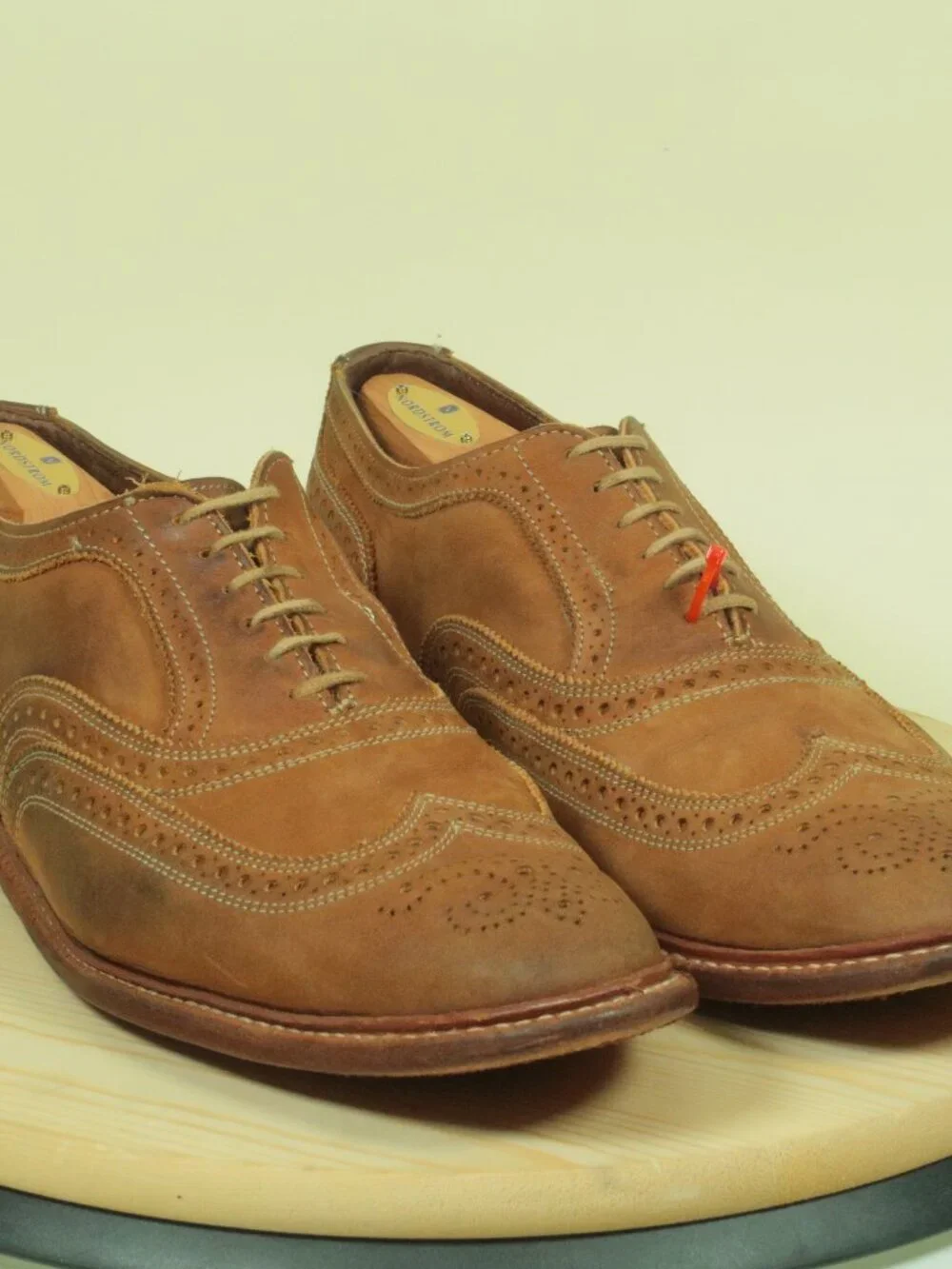 Allen Edmonds Neumok Dress Shoes Mens 11.5 EEE Brown Wingtip Extra Wide